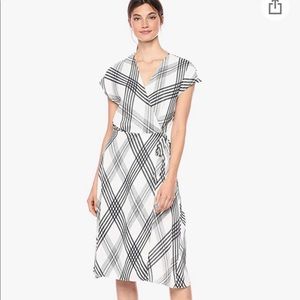 NWT Joie Bethwyn B plaid wrap dress, sz XS